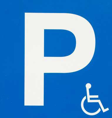 Accessible parking symbol