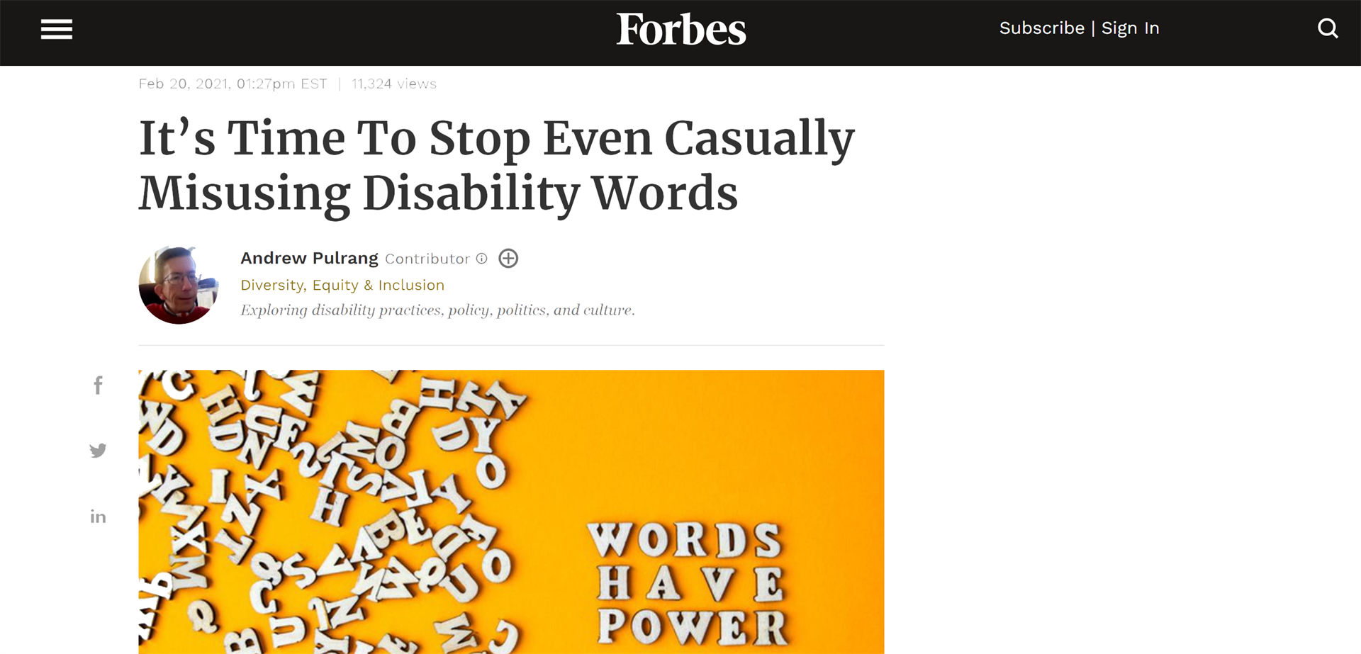 Screen Capture: It's Time To Stop Even Casually Misusing Disability Words