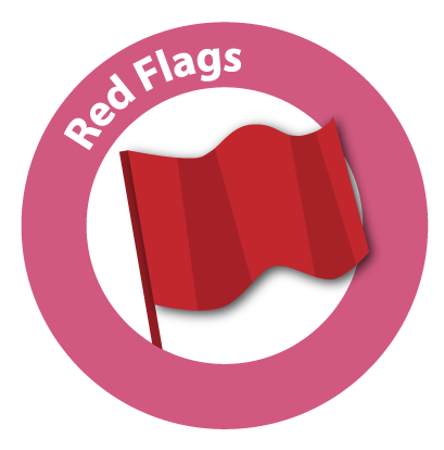 Red flags icon