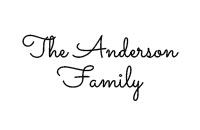 Script text: The Anderson Family